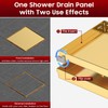 DLONE Square Shower Drain | 6 Inch Brushed Gold AISI