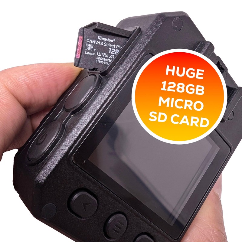 Recall Pro Lite Body Worn Camera 128GB 1080P Personal Security