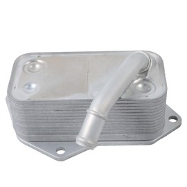 Engine Oil Cooler Assembly Compatible with 128i 228i 320i 328i 428i 525i 528i 640i X1 X3 X5 X6 Z4 2006-2019 Engine Aftermarket Replacement Part # 11427525333 1142-7525-333