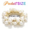 BARTOSI Pearl Hair Scrunchies Beaded Hair Ties Elastic Hair Bands