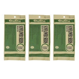 Chacha Coconut Flavored Roasted Sunflower Seeds (3 Pack, Total of 750g)