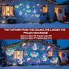 Purplecrystal Proyector Luces LED Navidad Halloween Exterior 64 Patrones