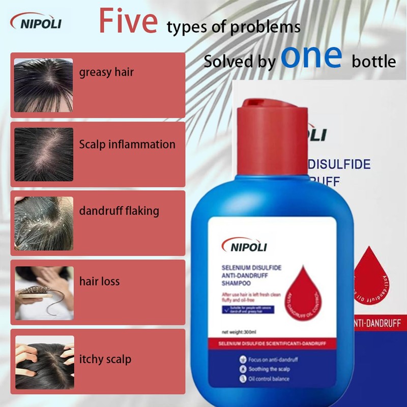 Lmuwecno Lmuwecno Selenium Hair Care Shampoo Oil Control Refreshing Anti-Dandruff