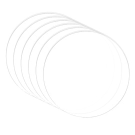 BENECREAT 10PCS 4 Inch Clear Acrylic Sheet Round Circle Dis Acrylic Sheet for Decoration, Office Sign, Coasters and Other DIY Project, 3mm Thick