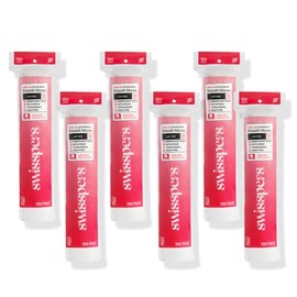 Swisspers Swisspers Smooth Moves Ultra-Luxe Premium Cotton Rounds, Hypoallergenic Makeup Remover Pads for Sensitive Skin, USA Made, Vegan, Lint-Free, Paraben Free, 100 Count 6-Pack