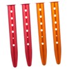 KOMBIUDA 4pcs U-Shaped Aluminium Alloy Tent Pegs Camping Stakes for