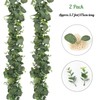 SOMYTING Eucalyptus Garlands, 2 Pack 5.7ft Long Artificial Mixed Eucalyptus