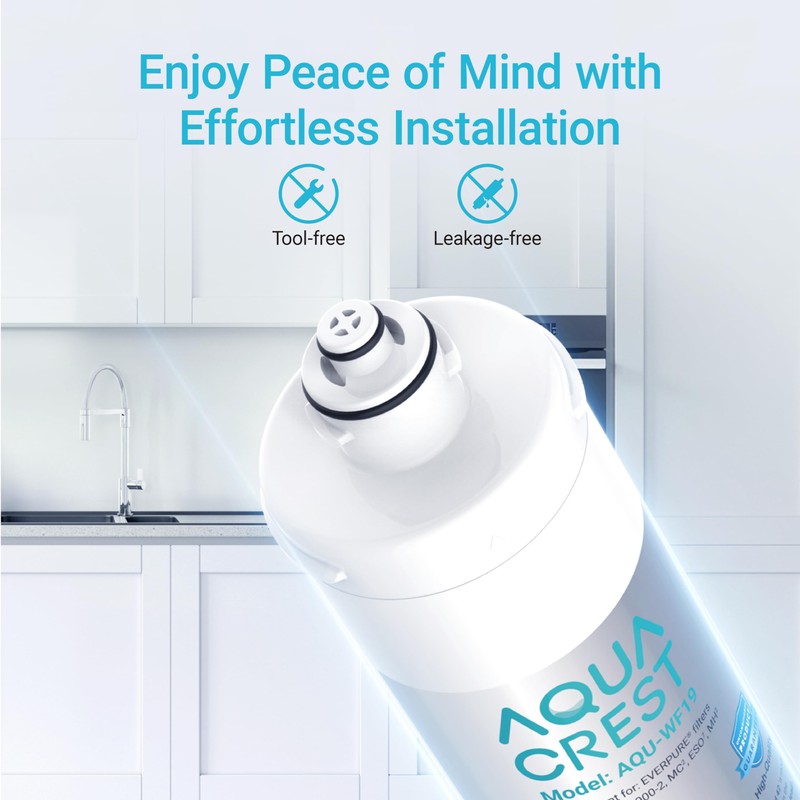 AQUA CREST I2000 Under Sink Water Filter, 26K Gallons, Replacement