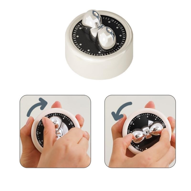 LAKYMIE Egg Timer Mechanical Kitchen Timer Magnetic Multifunctional Timer Countdown