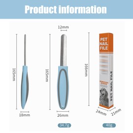 Dog Nail File Board | Dog Nail Scratch Board | Stainless Steel Cat Nail File | Easy Grip and Safe Claw File for Cat and Dog