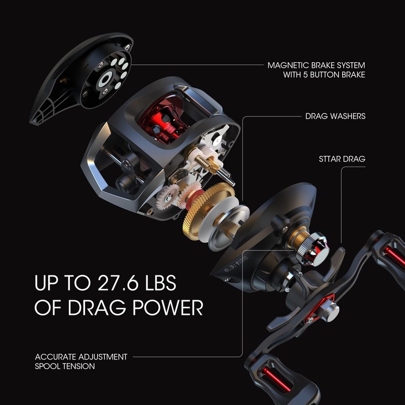 Lixada Fishing Reels, Spinning Reel Strong Corrosion Resistance Metal Saltwater