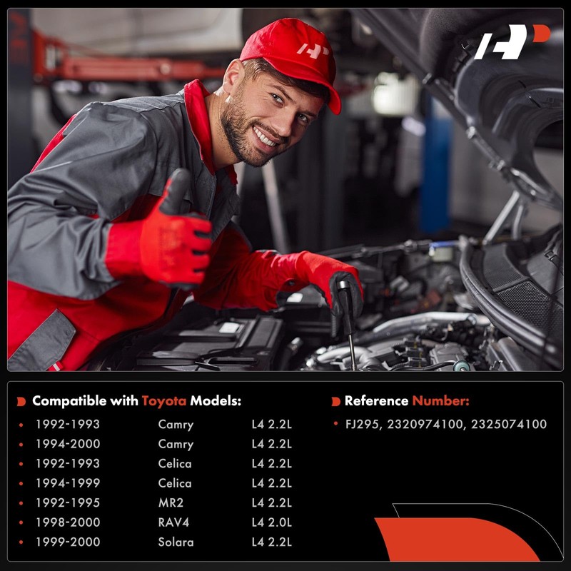 A-Premium Set of 4 Fuel Injectors Compatible with Toyota Camry