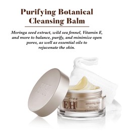 Emma Hardie Cleansing Balm, Moringa Oil Makeup Remover Balm with Microfiber Face Cloth, With Vitamin E and Grapeseed Oil, Cleansing Balm Makeup Remover and Makeup Remover Cloth