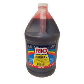Premium Cherry Flavored Snow Cone Syrup, 1 Gallon Ready to Use, By Rio