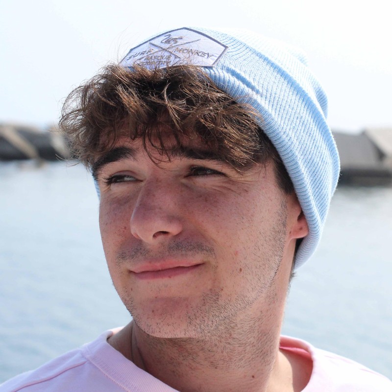 Surf Monkey Mens Womens Recycled Knitted Beanie Hat One Size