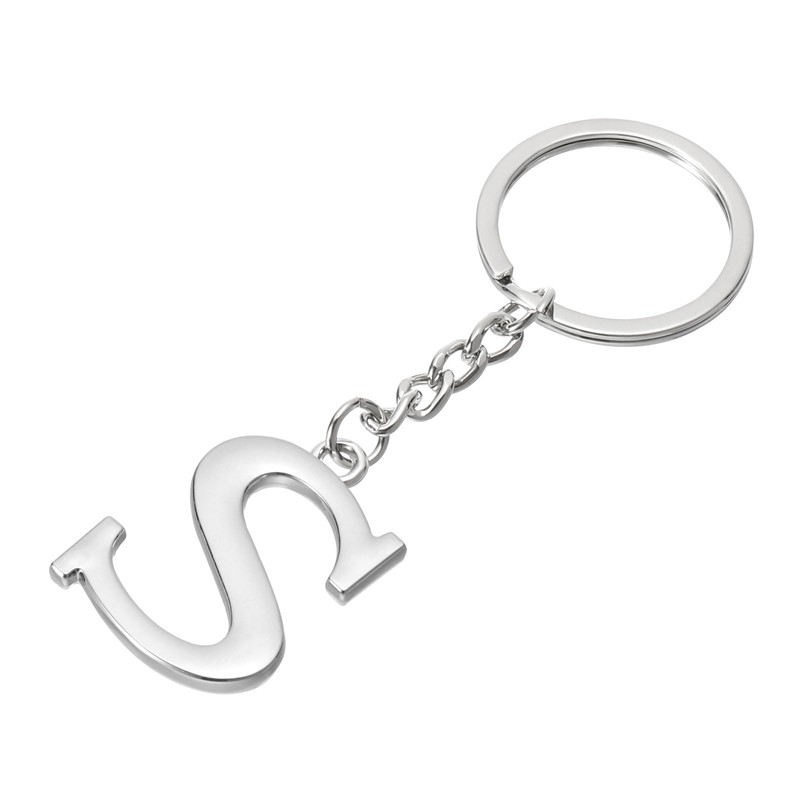 [PATIKIL] Initial Letter Key Chain Letter a Keychain DIY Pendant