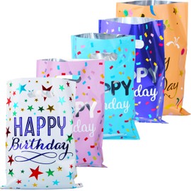 saizone 25pcs Happy Birthday goody bags for kids,Birthday party bags for kids goodies,Party favors bags for kids birthday,Birthday return gift bags,Happy Birthday Party Favor Bags,for Girls Boys