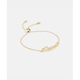 Coach Logo Script Slider Bracelet Yellow MSRP $98