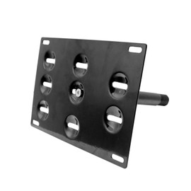 Xotic Tech License Plate Mounting Bumper Tow Hook Bracket for Mercedes GLK GLC GLE Black