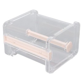 1Pc Clear Visible Washi Packaging Tape Dispenser,Office Tape Holder,Tape Holder Organizer Desktop, DIY Sticker Roll Tape Cutter Holder,Storage Tape Cutting Multi Tape Dispenser,Washi Tape Dispenser