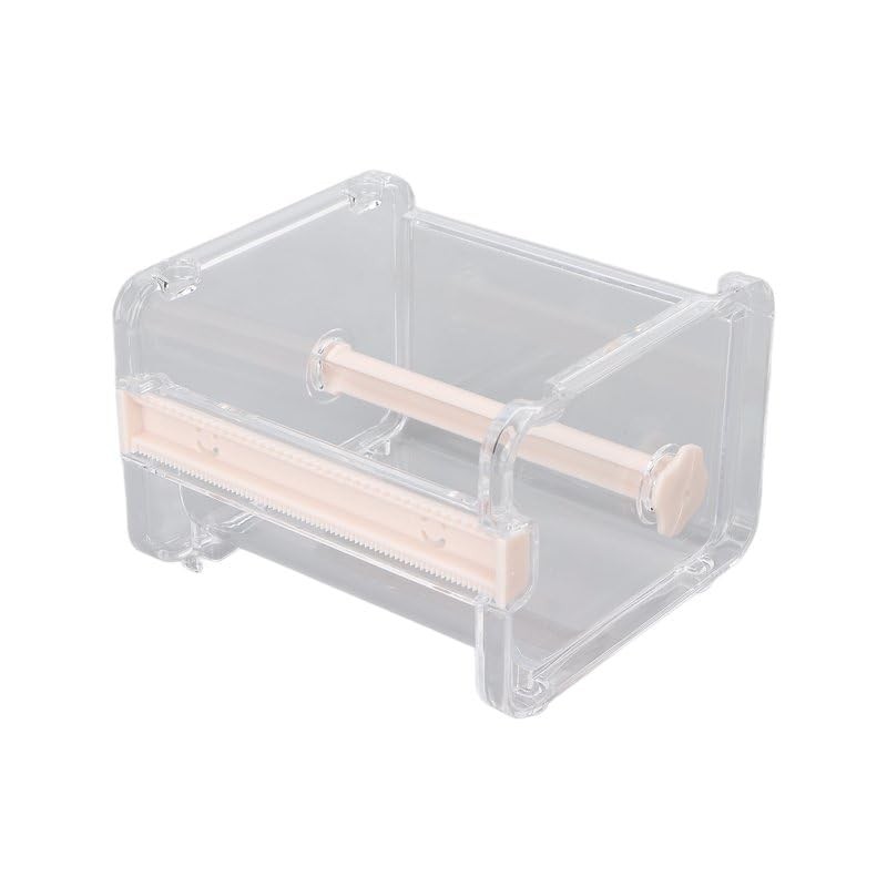 1Pc Clear Visible Washi Packaging Tape Dispenser,Office Tape Holder,Tape Holder