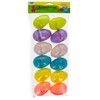 Rainbow Delight: Set of 12 Colorful Plastic Easter Eggs 3.05