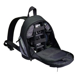 GEM Titanium Storage Backpack for GoPro Cameras - Housing for a Wide Range of Accessories and Multiple Cameras with Adjustable Secure Compartments - Rain Cover Included
