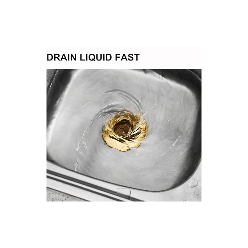 LASSHSWA Kitchen Sink Strainer Stainless Steel, Kitchen Sink Drain Strainer,