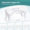Poop Stool Toilet White Adults for Bathroom, 5.9" to 8.5"