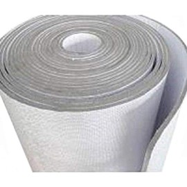 US Energy Products -10MM- Reflective Foam Core Insulation Roll Radiant Barrier White/Foil Faced Reflective Foam Insulation Solid Vapor Barrier Warehouse Building Commercial Residential (2ft x 10ft)