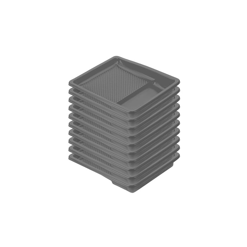 Bates- Paint Tray Liner, 9 Inch, 10 pcs, Grey Paint