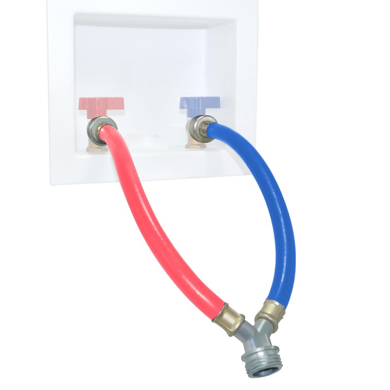 Rubber Washing Machine Y Mixer Hose Connector, Hot and Cold
