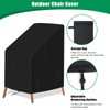 Anglekai Patio Chair Cover Waterproof, High Back Patio Chair Cover