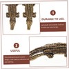 IWOWHERO Crafted Brass Crocodile Keychain Pet Alligator Charm Versatile Bag