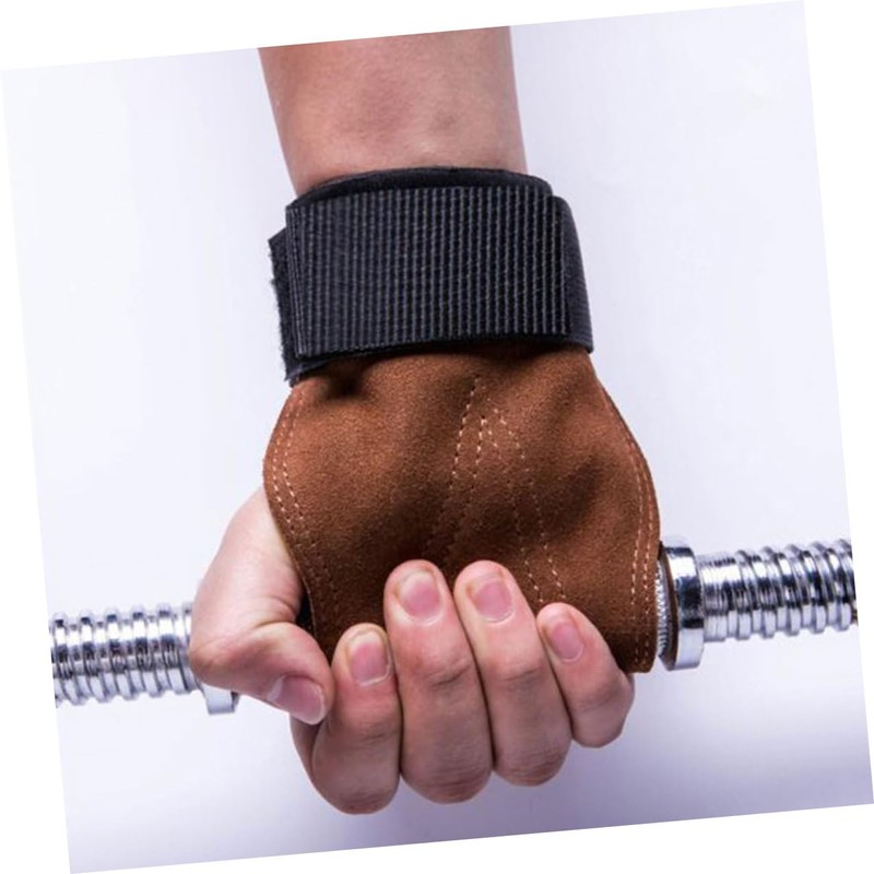 KOMBIUDA 1pair Sports Wristband Pull-up Gloves Protective Weightlifting for Enhanced