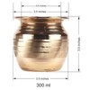 ASHIRWAD Pure Copper Kalash Lota for Pooja Prayer Kalash Arti