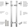 TOGU TG-6018 48 inches Solid Standoffs Heavy-Duty Commercial Grade-304 Stainless