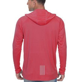 PIQIDIG Mens Long Sleeve Moisture Wicking Athletic Shirts with Collar Plus Size Watermelon Red