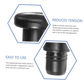 Healeved 6pcs Portable Body Massager Attachment Set for Deep Tissue Relief Fit Massager Gun Heads for Muscle Recovery Stress Relief and Gym Use