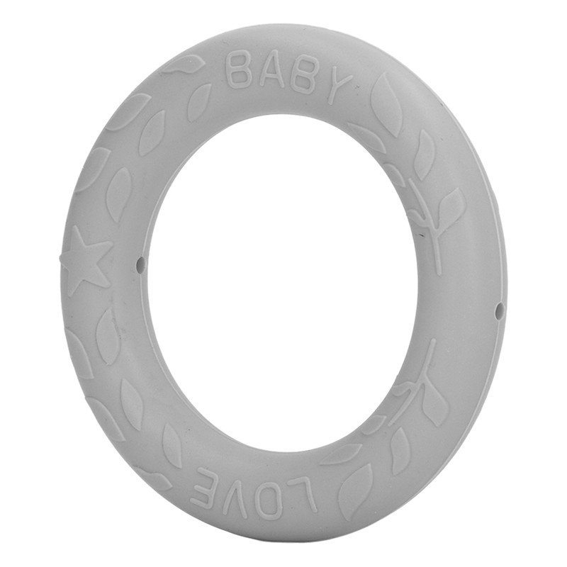 5pcs Baby Soft Silicone Teething Ring Toy Infant Safe Elastic