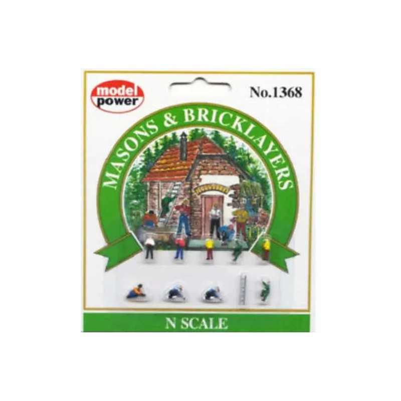 Model Power N Scale Model Power Figures 'Masons & Bricklayers'