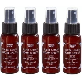Trader Joe's 4- PACK  Trader Joe's Super Lemon Room Spritz Spray Lemon Myrtle &Spearmint Oils