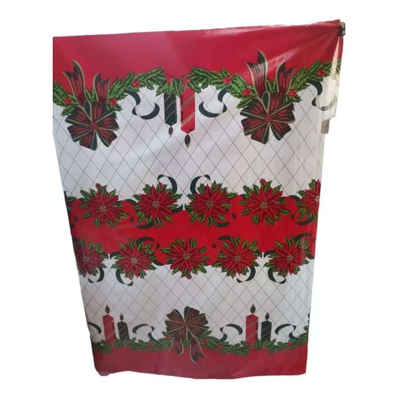 Naliplastic 5 Mts Mantel Navideño Diseños A Elegir Facturamos 1.4mt