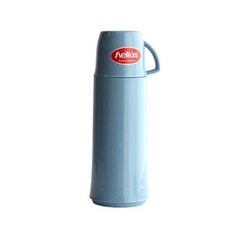helios 544290 Tabletop Thermos Flask, Elegance, 16.9 fl oz (500 ml), Ice Blue