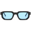 JCTAIFOO Trendy Rectangle Sunglasses for Men Women Vintage Rectangular Retro