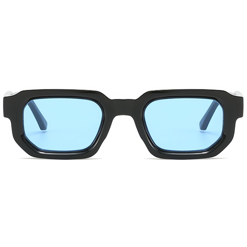 JCTAIFOO Trendy Rectangle Sunglasses for Men Women Vintage Rectangular Retro
