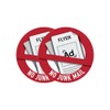 Waterproof No Junk Mail Sticker for Mailbox Round 2 Inch