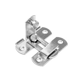 QWORK® 90 Degree Right Angle Door Lock, Door Lock Buckle, for Door and Window Sliding Lock Bar Latch Barn Door Lock
