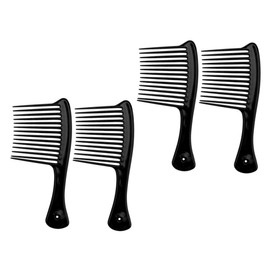 Beavorty 4 Pack Wide Teeth Plastic Comb Anti-static Hair Comb for Barber Home Use Wet or Dry Hair