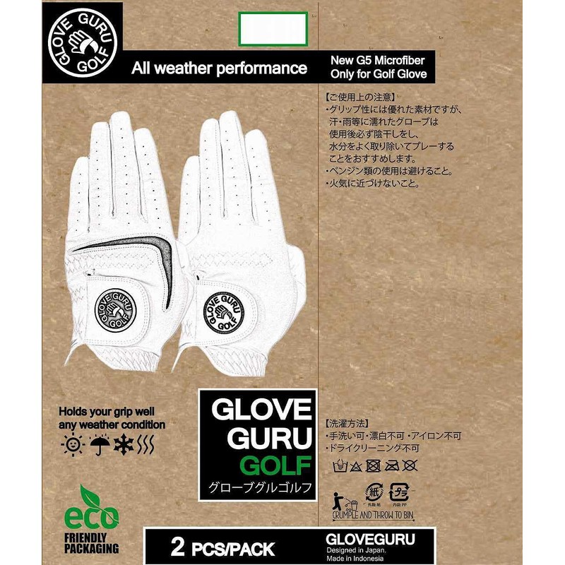 GloveGuruGolf Men's Golf Golf Golf Gloves for Left Hand, All-Weather